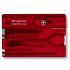 SwissCard červená priehľadná 0.7100.T