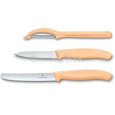 Victorinox Súprava nožov a škrabky, 3 ks Trend colors 6.7116.31 - svetlooranžová