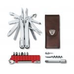 Victorinox Swiss Tool Spirit X Plus s račňou a koženým púzdrom