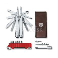 Victorinox Swiss Tool Spirit X Plus s račňou a koženým púzdrom