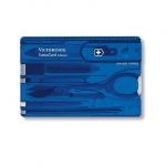 Victorinox SwissCard, 82 mm modrá transparentná